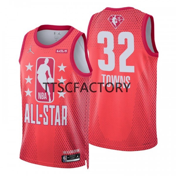 Minnesota Timberwolves Trikot Karl-Anthony Towns 32 2022 All-Star Jordan Brand Rot Swingman - Herren